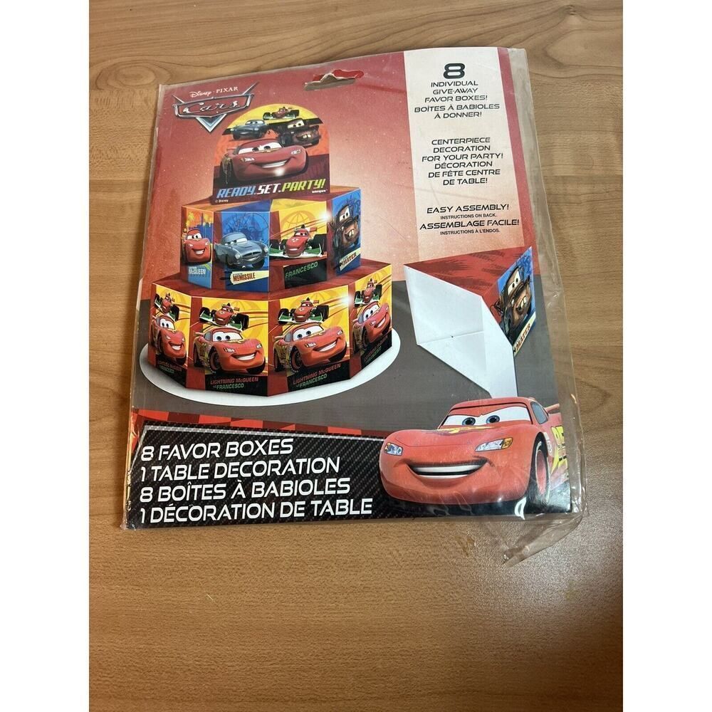 Disney Cars Favour Box Centrepiece Decoration 8 Unique Industries New Sealed